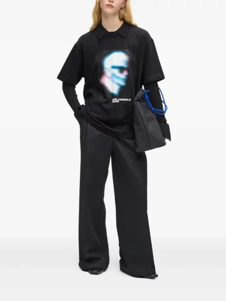Μπλούζα Karl Lagerfeld Jeans μαύρο