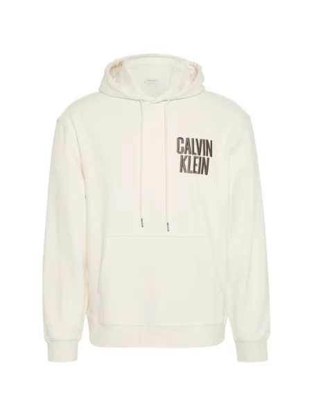 Calvin Klein Jeans Mikina čokoládová biela