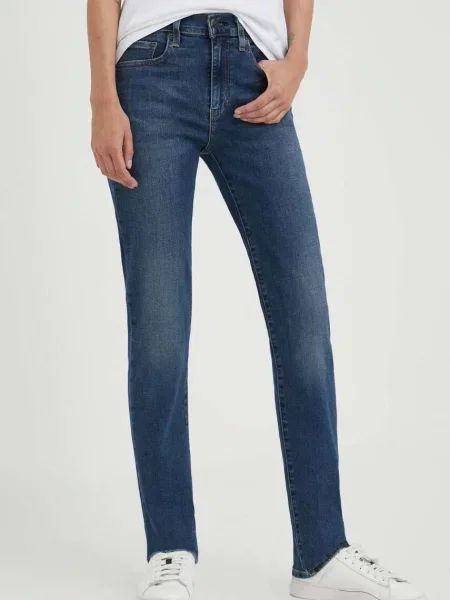 Levi's jeansy high waist granatowe