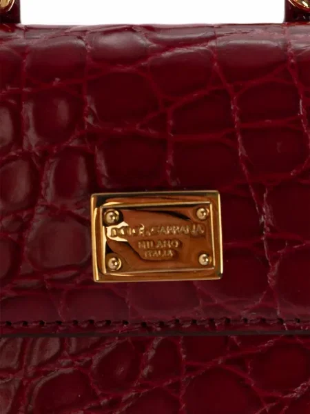 Кожено портмоне Dolce & Gabbana червено