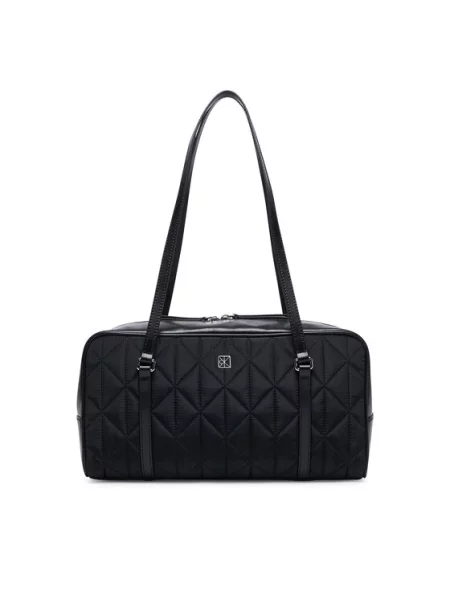 Calvin Klein Geantă Quilted 2X Strap Camerabag negru
