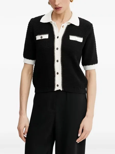 Gulerat cardigan Morgan negru