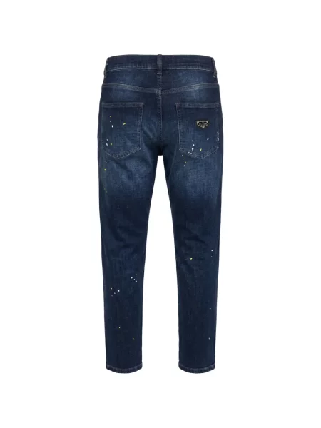 Blugi conici Philipp Plein conici albastru