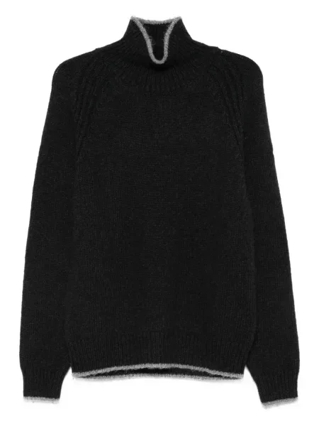 Golf golf Moncler prążkowany czarny