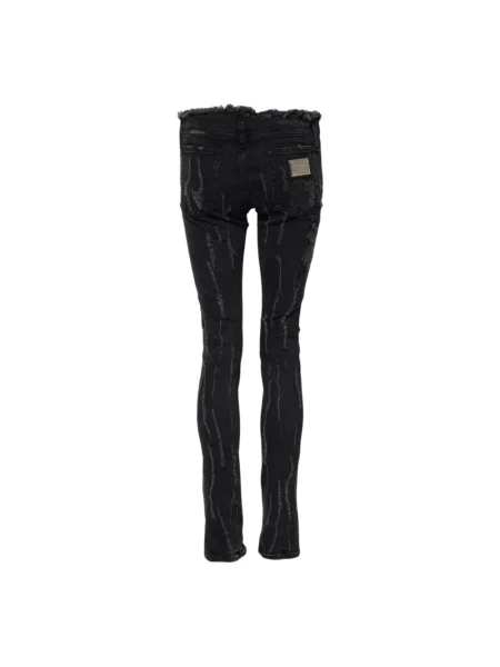Skinny jeansy skinny Dolce And Gabbana czarne