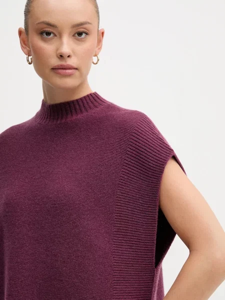 Вовняний светр United Colors Of Benetton фіолетовий