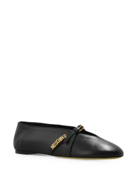 Balerini Moschino din piele negru