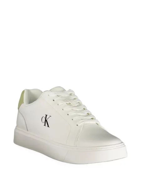 Sneakerși Calvin Klein cu imagine alb