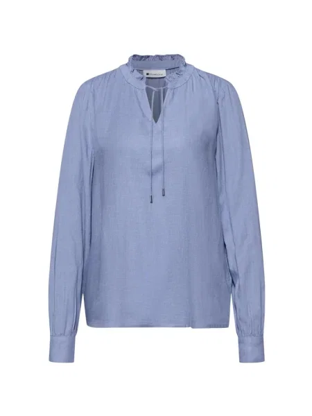 Bluză Street One cu volane melange streetstyle albastru