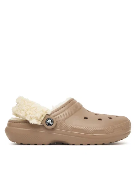 Pantofi Crocs clasici din fleece maro