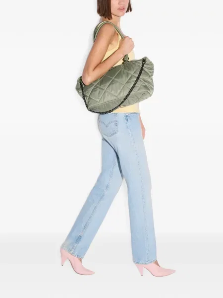 Matlasat geantă shopper Mz Wallace verde