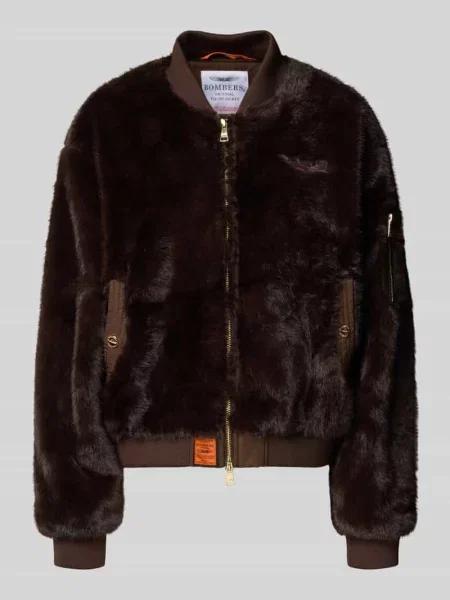 Bomberka ze sztucznego futra z dwustronnym zamkiem błyskawicznym Original Bombers