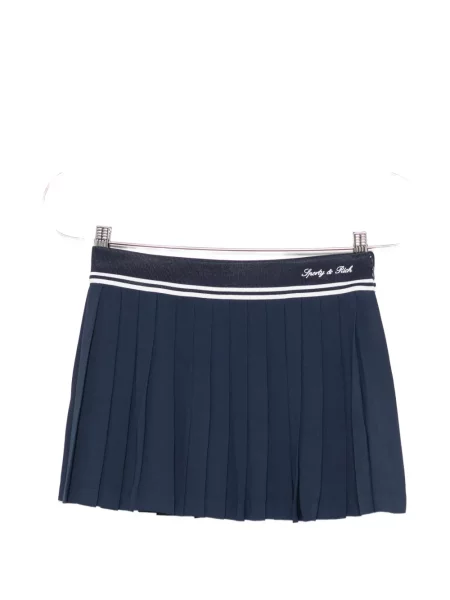 Fustă Sporty & Rich cu broderie albastru