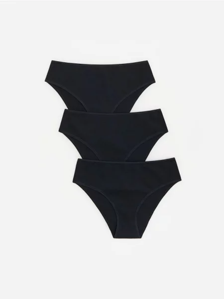 Reserved Chiloți tip bikini 3 bucăți negru