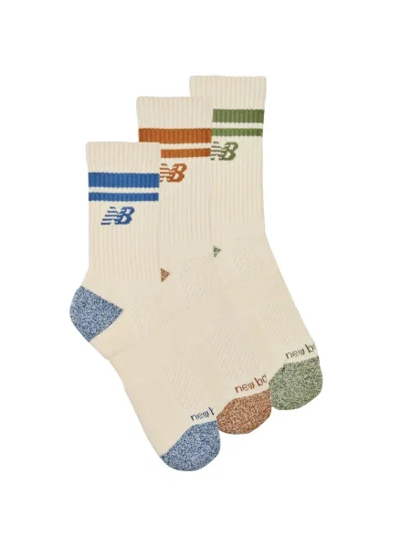 Șosete New Balance cu dungi bej