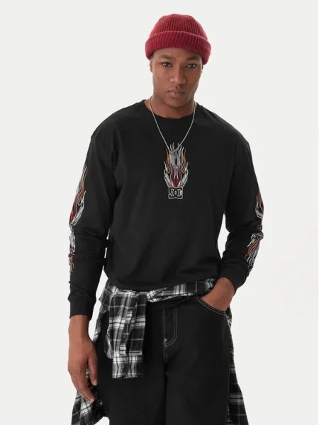 Tricou mânecă lungă Dc Shoes negru