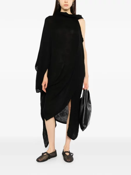 Rochie Yohji Yamamoto asimetrică negru