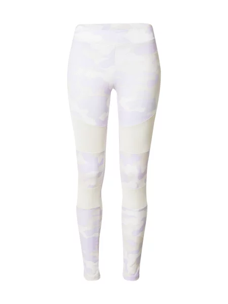 Urban Classics Leggings bej / mov lavandă alb