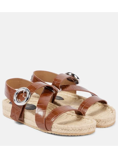Sandale Stella Mccartney din piele maro