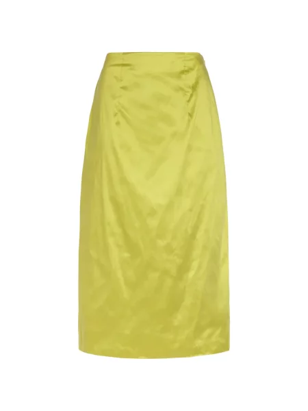 Fustă Simone Rocha din satin verde