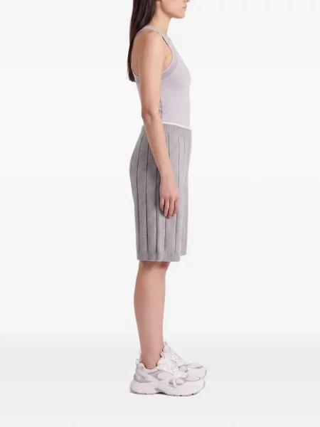 Pantaloni scurți Brunello Cucinelli tricotate gri