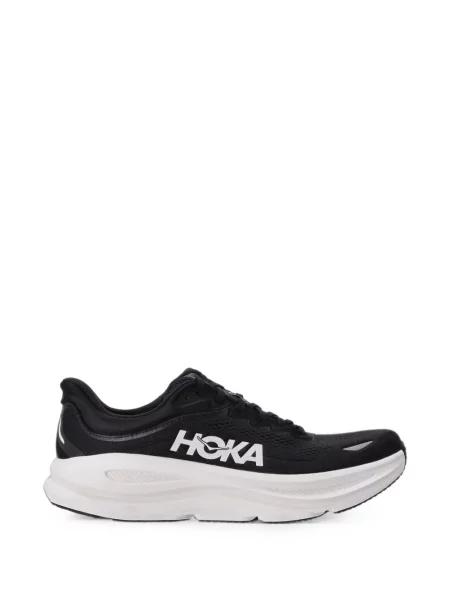 Sneakersy Hoka sznurowane z nadrukiem koronkowe czarne