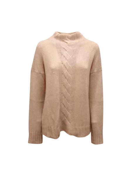 Sweter z golfem Kangra z alpaki beżowy
