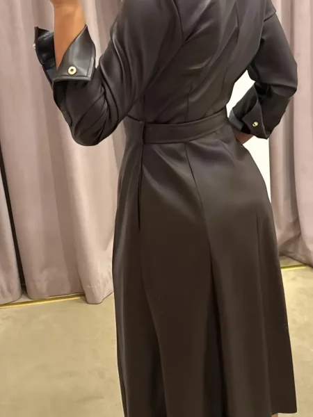 Cu centură rochie midi Liu Jo maro