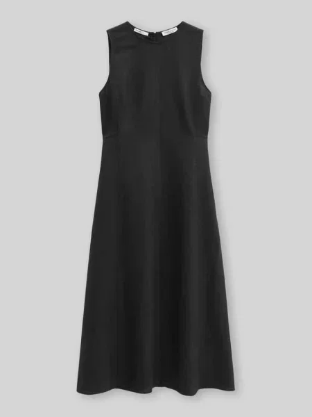 Sukienka casualowa Shaped Fit z czystego lnu Marc O'polo czarna