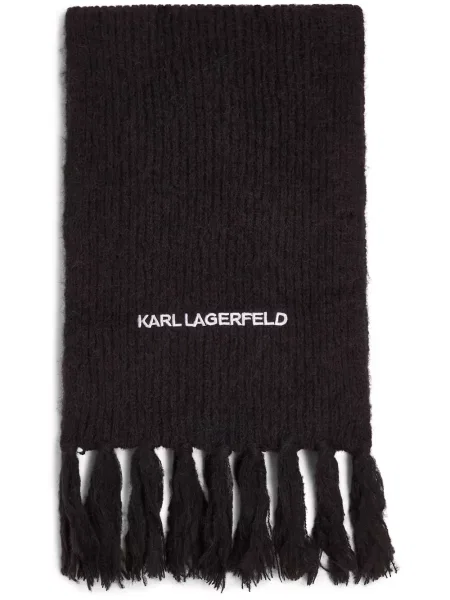 Fular Karl Lagerfeld tricotate negru