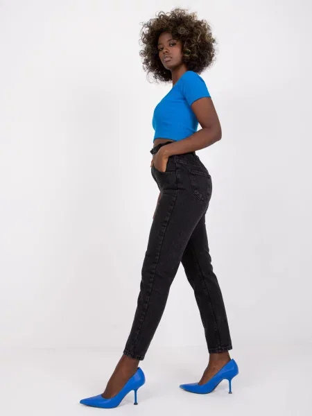 Pantaloni Fashionhunters negru