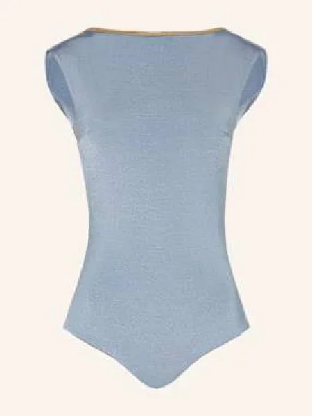 Mymarini Oboustranné High Neck Plavky Seabody Shine S Uv Ochranou tmavě modrá/ černošedá modré