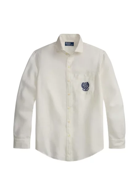 Șapcă Polo Ralph Lauren cu broderie alergare de in alb