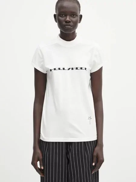Rick Owens DRKSHDW tricou din Small Level T alb