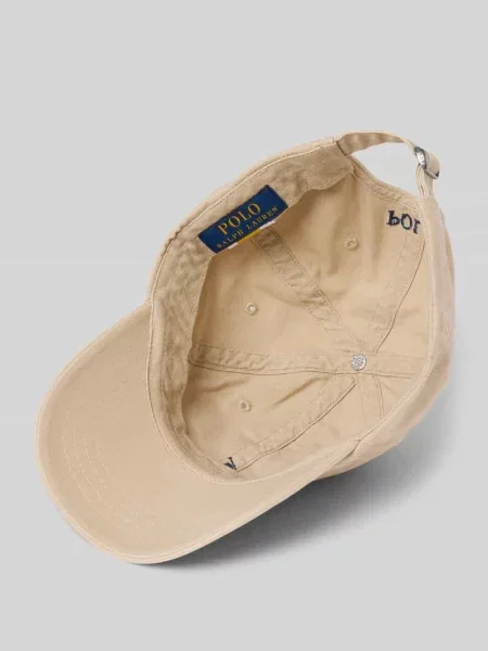 Czapka z daszkiem Polo Ralph Lauren z twillu beżowa