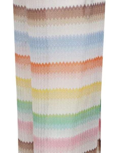 Spodnie Missoni w paski białe