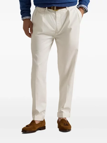Běžecké pletené polotričko Polo Ralph Lauren s výšivkou bílé