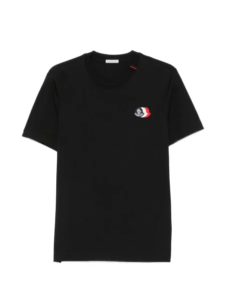 Póló Moncler autogrammal fekete
