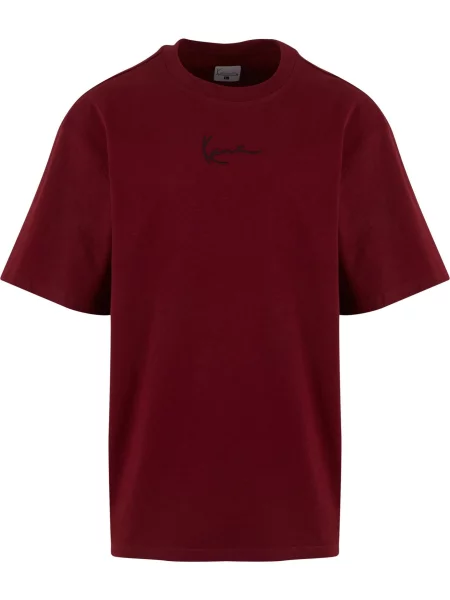 Karl Kani Tricou Essential roșu burgundy negru