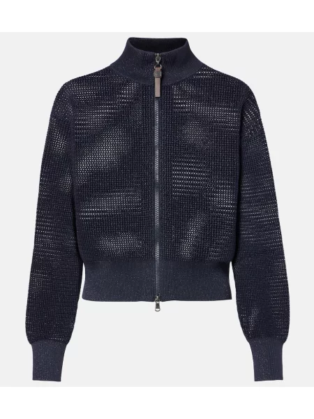 Kardigan Brunello Cucinelli niebieski