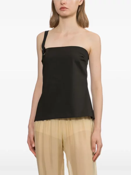 Top Paloma Wool de lână maro