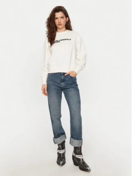 Karl Lagerfeld Jeans Mikina bílá