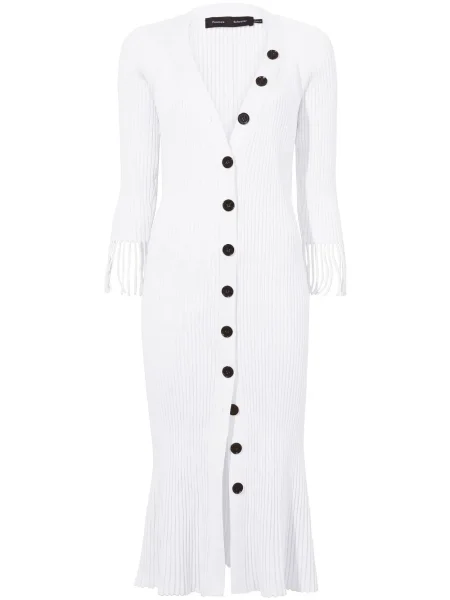 Rochie midi Proenza Schouler până la genunchi de costum alb