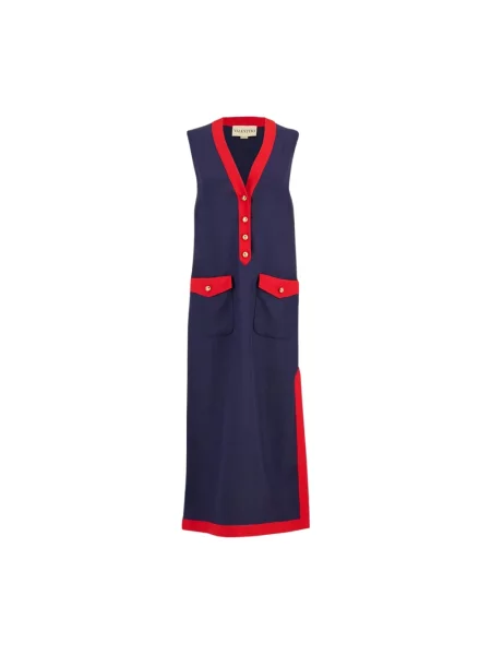 Sukienka maxi Valentino Garavani niebieska