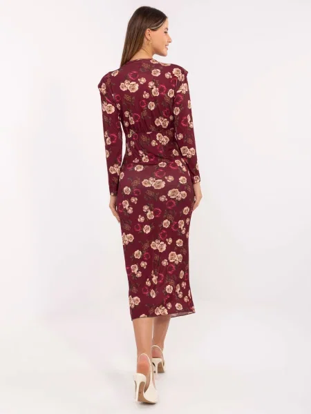 Rochie Italy Moda de costum bordo