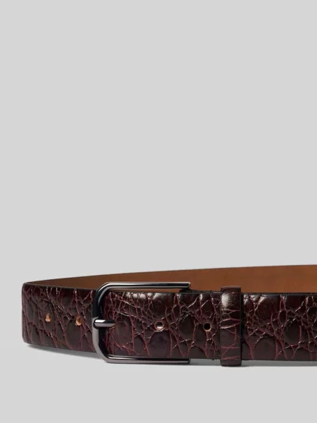 Pasek z naturalnej skóry z wytłoczeniem wężowego wzoru na całej powierzchni Lloyd Men's Belts