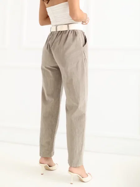 Pantaloni Italy Moda bej