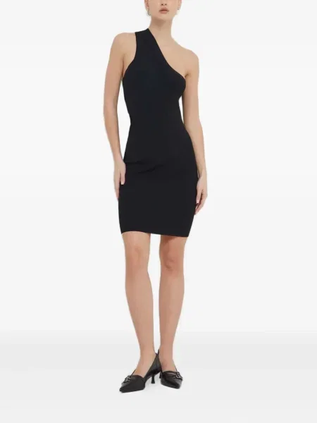 Rochie mini Iro cu un umăr gol de costum negru