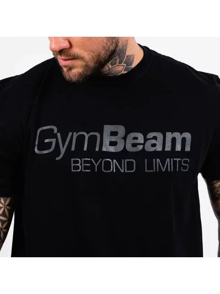 Koszulka fitness z krótkim rękawem Beyond Limits czarna