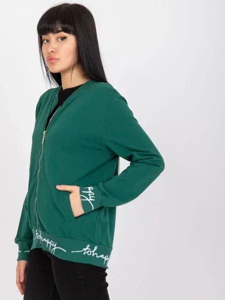 Hanorac Fashionhunters verde
